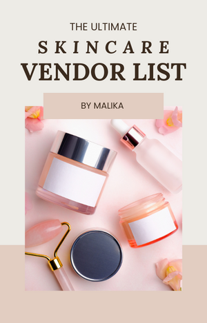 The Ultimate Skincare Vendor List